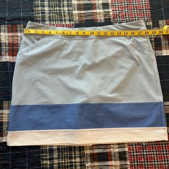 Adidas Blue and White Mini Skort - Picture 9 of 11